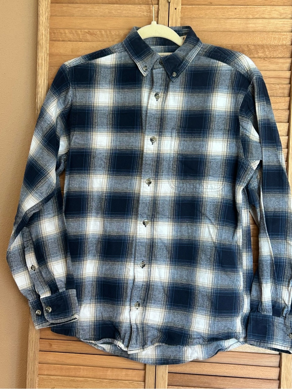 Mens Size Small Red Head plaid cotton flannel shirt RedHead